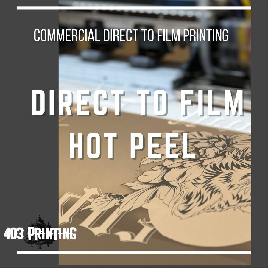 CUSTOM DIRECT TO FILM PRINTING HOT PEEL FILM/FOR TEXTILES